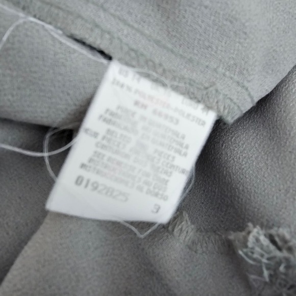 Leslie Fay 90s Dress Womens Size 14 Green Sheath Neutral Short Sleeve Modest - Picture 5 of 11